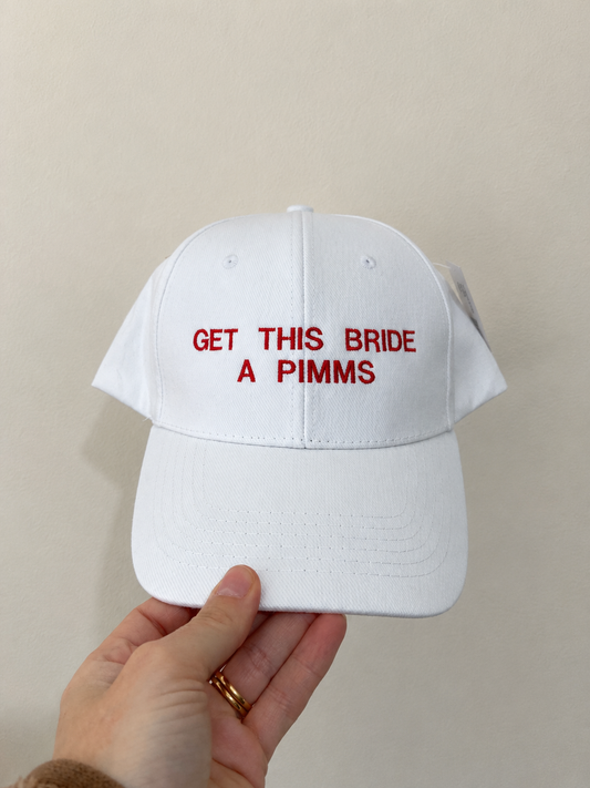 Bride Hat - Get This Bride a Pimms