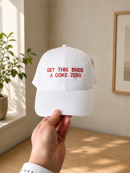 Bride Hat - Get This Bride a Coke Zero